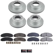 Front and Rear Z17 COATED BRAKE KIT for Ford F-350 Super Duty image 2