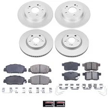 Front and Rear Z17 COATED BRAKE KIT for Honda Accord image 2