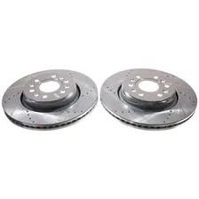 Front DRILLEDSLOTTED ROTOR PAIR image 2