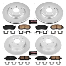 Front and Rear Z17 COATED BRAKE KIT for Nissan Altima image 2