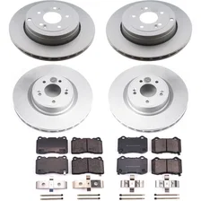 Front and Rear Z17 COATED BRAKE KIT for Hyundai Genesis Coupe image 2