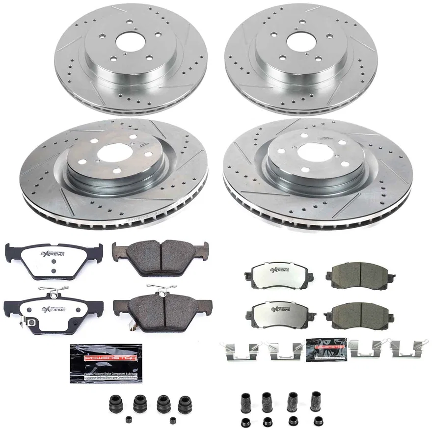 Front and Rear Z26 STREET BRAKE KIT for Subaru WRX