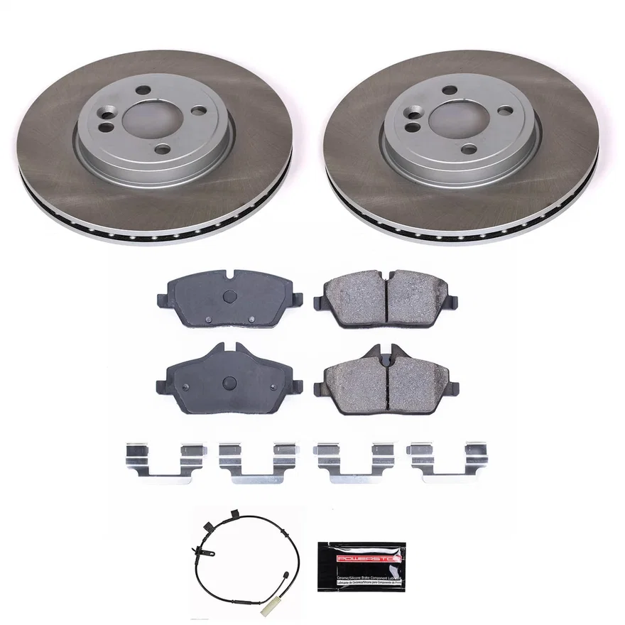 Front SEMI-COATED ROTOR KIT for Mini Cooper