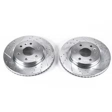 Front DRILLEDSLOTTED ROTOR PAIR image 2