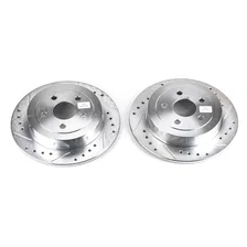 Rear DRILLEDSLOTTED ROTOR PAIR image 2