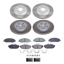 Front and Rear SEMI-COATED ROTOR KIT for Ford Mustang image 1