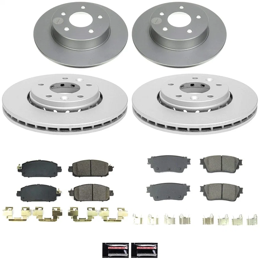 Front and Rear Z17 COATED BRAKE KIT for Nissan Kicks