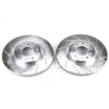 Front DRILLEDSLOTTED ROTOR PAIR for Mazda RX-8 image 2