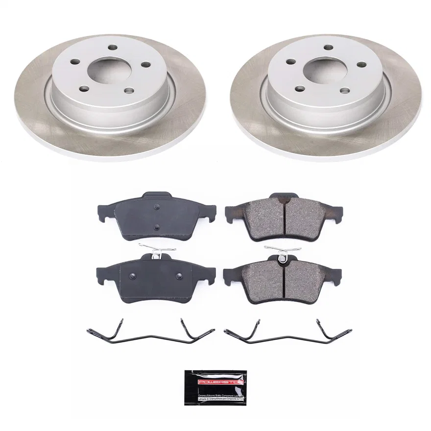 Rear SEMI-COATED ROTOR KIT for Ford Transit Connect