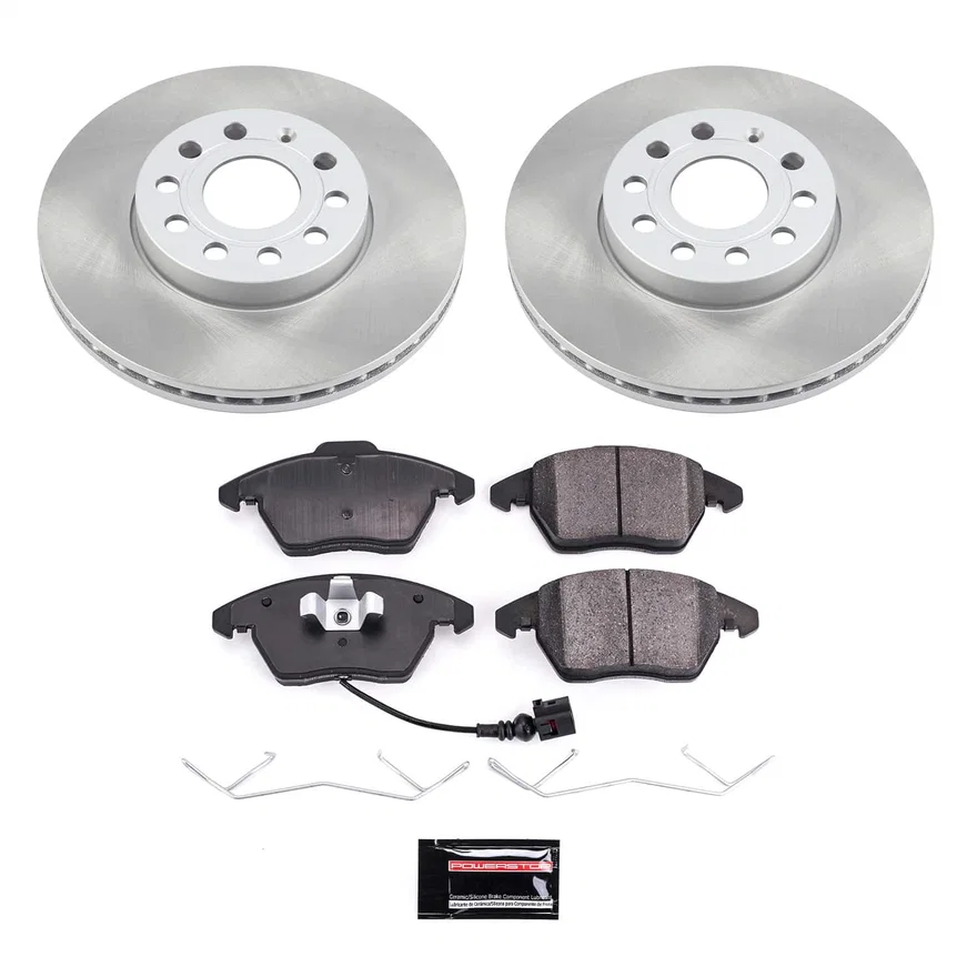 Front SEMI-COATED ROTOR KIT for Volkswagen