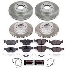 Front and Rear SEMI-COATED ROTOR KIT for BMW 328i xDrive image 1