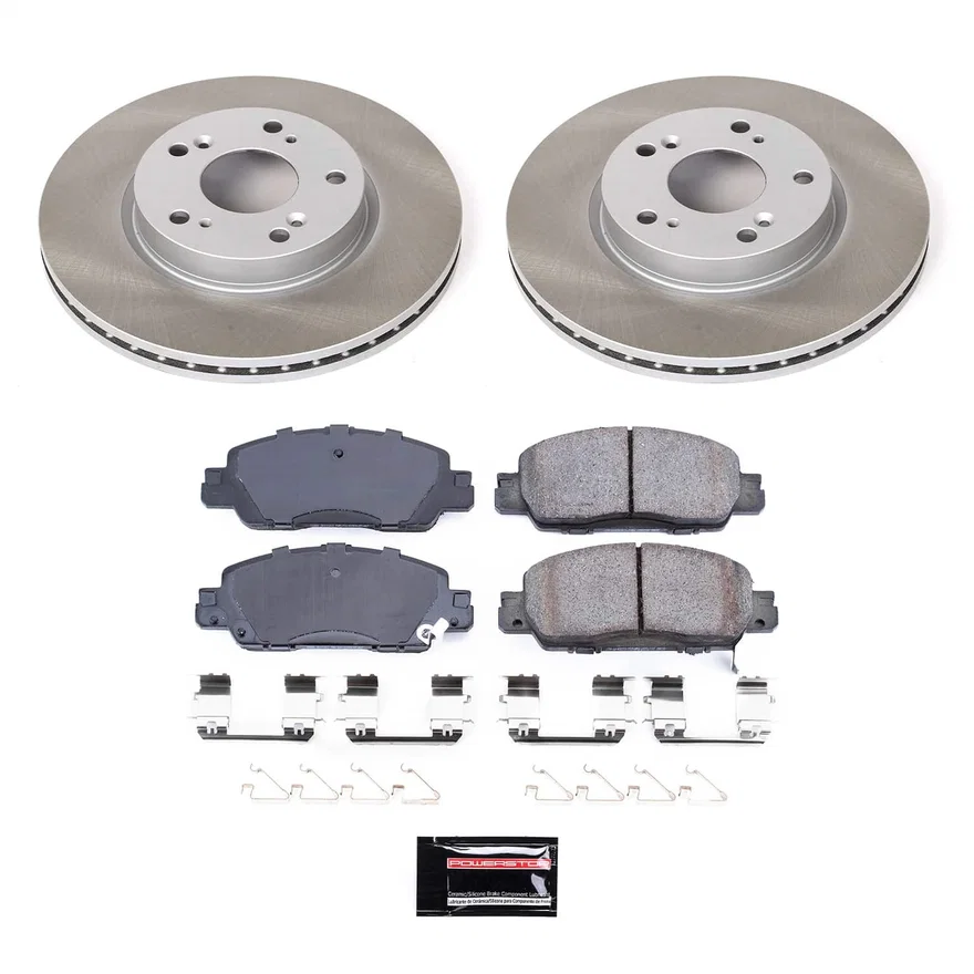 Front SEMI-COATED ROTOR KIT for Honda Accord