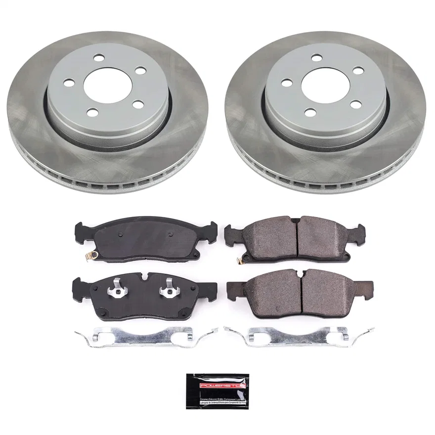 Front SEMI-COATED ROTOR KIT for Jeep Grand Cherokee