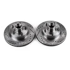 Front DRILLEDSLOTTED ROTOR PAIR image 2