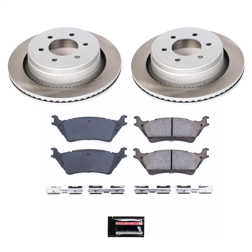 Rear SEMI-COATED ROTOR KIT for Ford F-150
