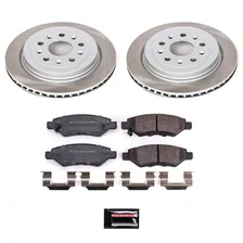 Rear SEMI-COATED ROTOR KIT for Cadillac CTS image 1