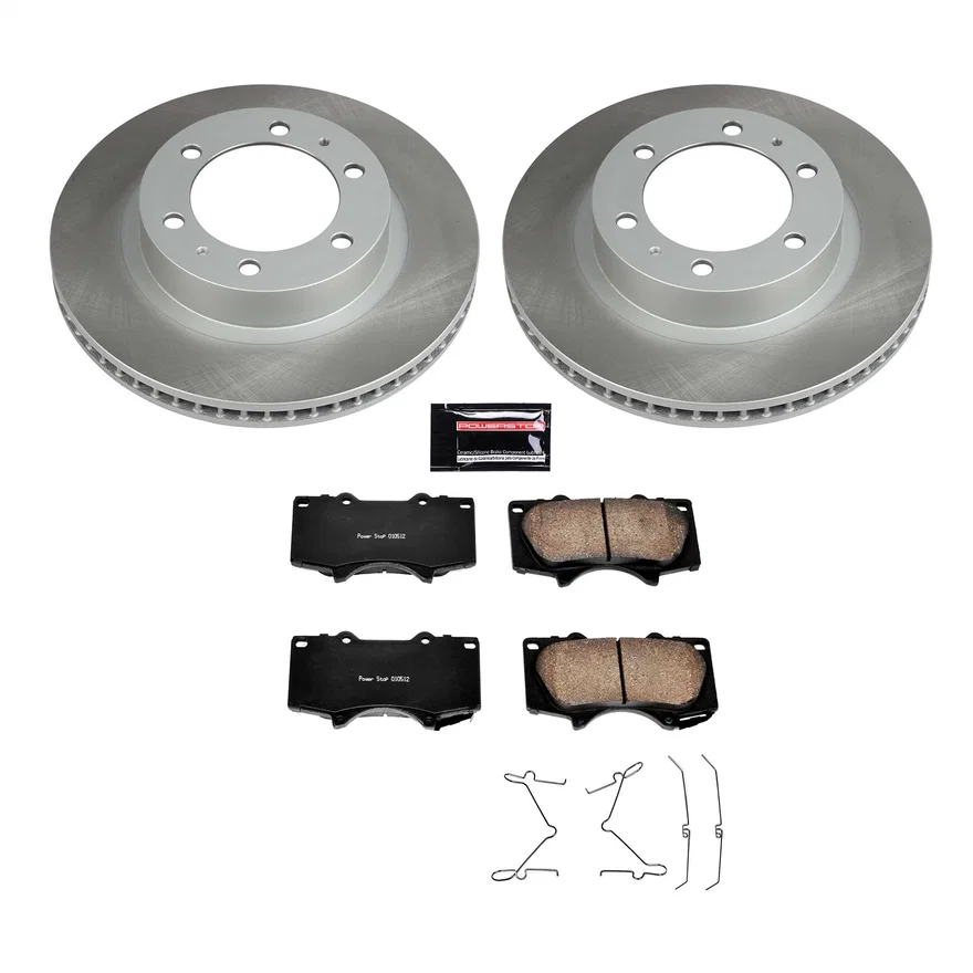 Front SEMI-COATED ROTOR KIT for Toyota