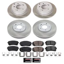 Front and Rear SEMI-COATED ROTOR KIT for Kia Optima image 1