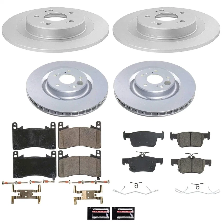 Front and Rear Z17 COATED BRAKE KIT for Acura TLX