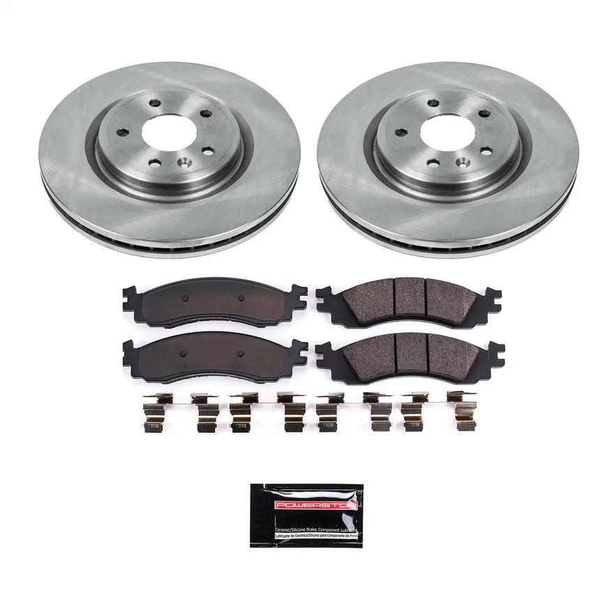 Front SEMI-COATED ROTOR KIT for Ford Taurus