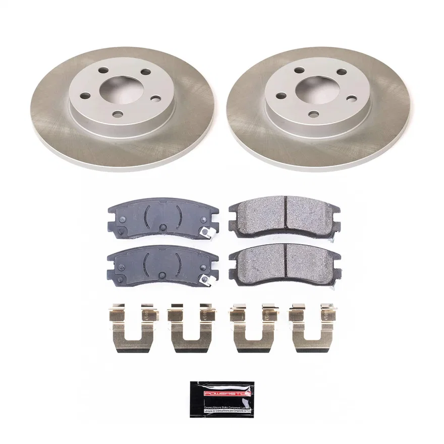 Rear SEMI-COATED ROTOR KIT for Cadillac DeVille