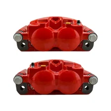 Front RED CALIPER PAIR W/BRKT for Ford image 3