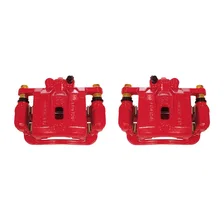 Rear RED CALIPER PAIR W/BRKT for Hyundai Genesis Coupe image 2