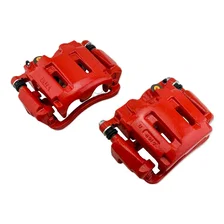 Front RED CALIPER PAIR W/BRKT for Ford image 6