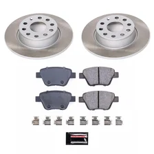 Rear SEMI-COATED ROTOR KIT for Volkswagen image 1