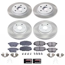 Front and Rear SEMI-COATED ROTOR KIT image 1