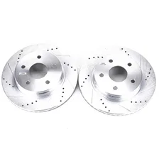 Front DRILLEDSLOTTED ROTOR PAIR image 2