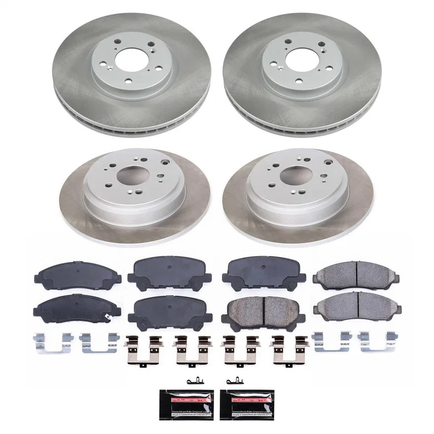 Front and Rear SEMI-COATED ROTOR KIT