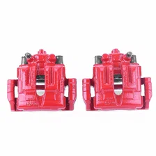 Rear RED CALIPER PAIR W/BRKT for BMW image 2
