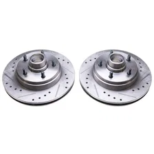 Front DRILLEDSLOTTED ROTOR PAIR image 2
