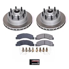 Front SEMI-COATED ROTOR KIT for Ford F-350 Super Duty image 1