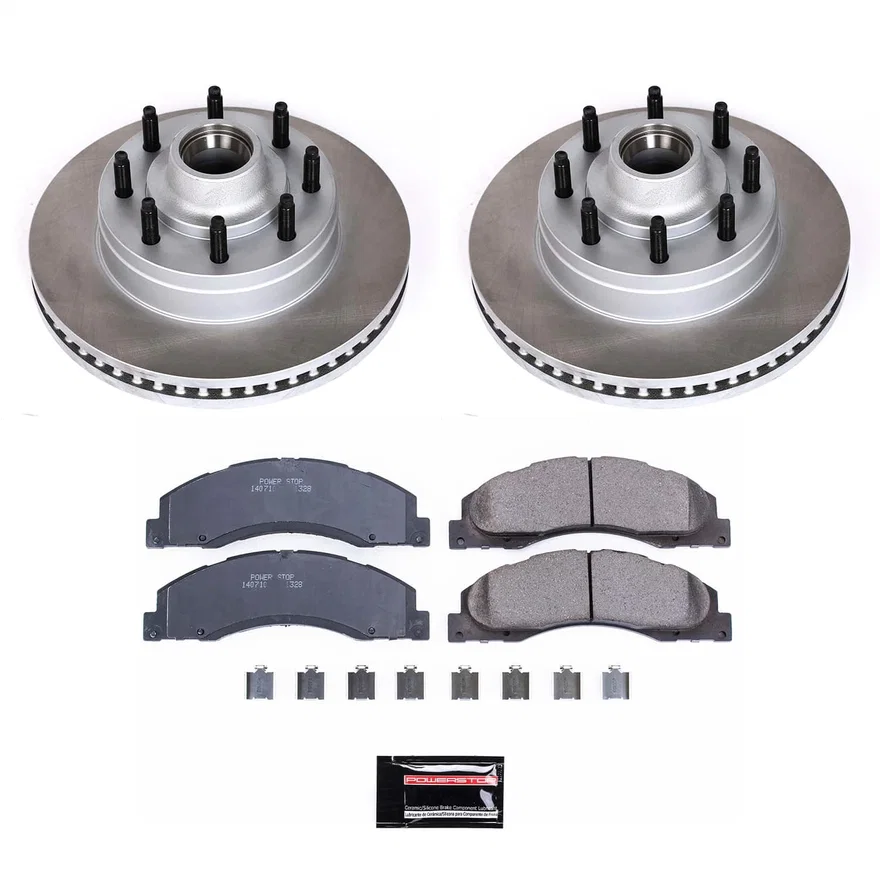 Front SEMI-COATED ROTOR KIT for Ford