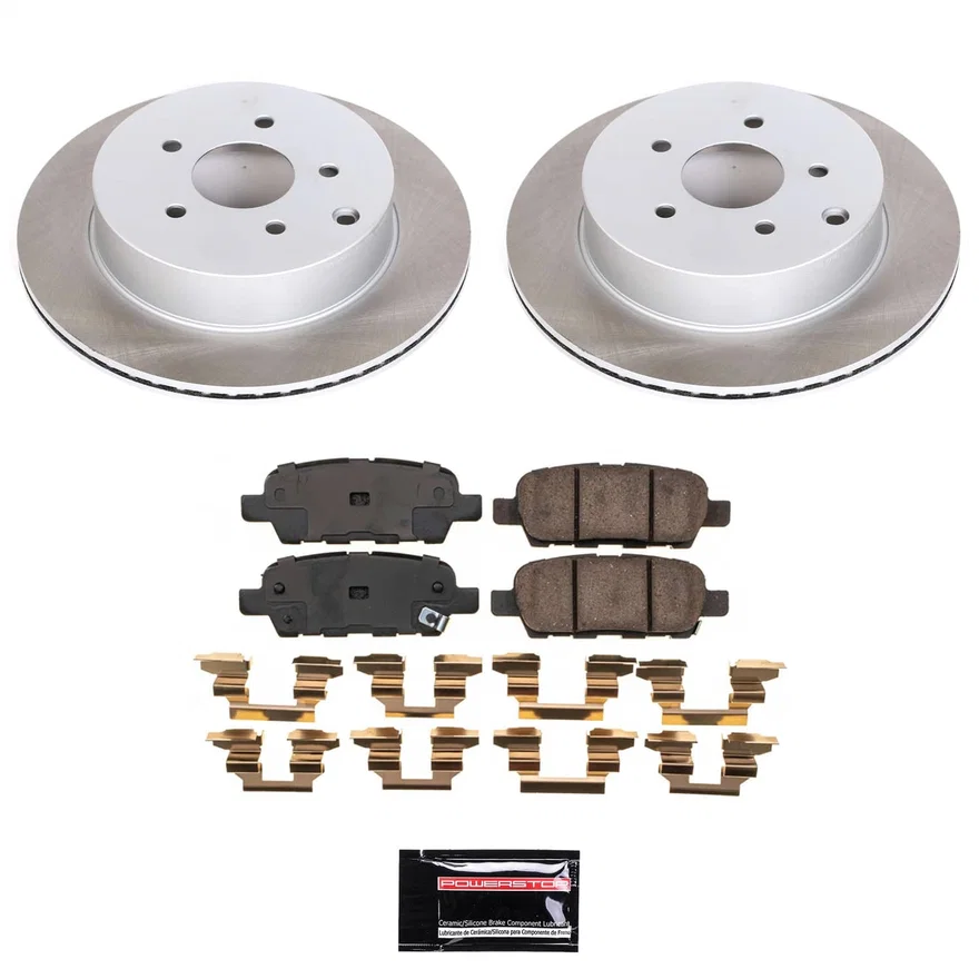 Rear SEMI-COATED ROTOR KIT for INFINITI FX35