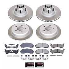 Front and Rear SEMI-COATED ROTOR KIT for Ford Explorer Sport image 1