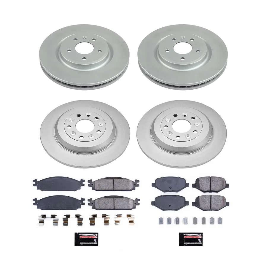Front and Rear Z17 COATED BRAKE KIT for Lincoln MKT