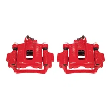 Rear RED CALIPER PAIR W/BRKT for Toyota image 2