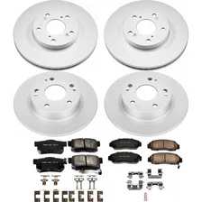 Front and Rear Z17 COATED BRAKE KIT for Honda Accord image 2