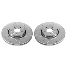 Front DRILLEDSLOTTED ROTOR PAIR image 2