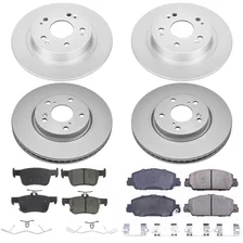 Front and Rear Z17 COATED BRAKE KIT for Honda Accord image 2