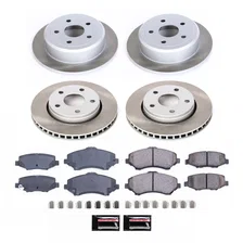 Front and Rear SEMI-COATED ROTOR KIT for Jeep image 1