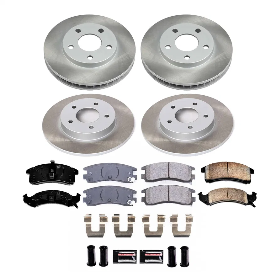 Front and Rear SEMI-COATED ROTOR KIT