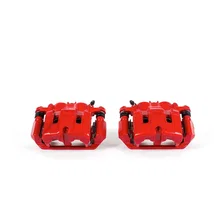 Front RED CALIPER PAIR W/BRKT image 2