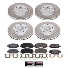 Front and Rear SEMI-COATED ROTOR KIT image 1