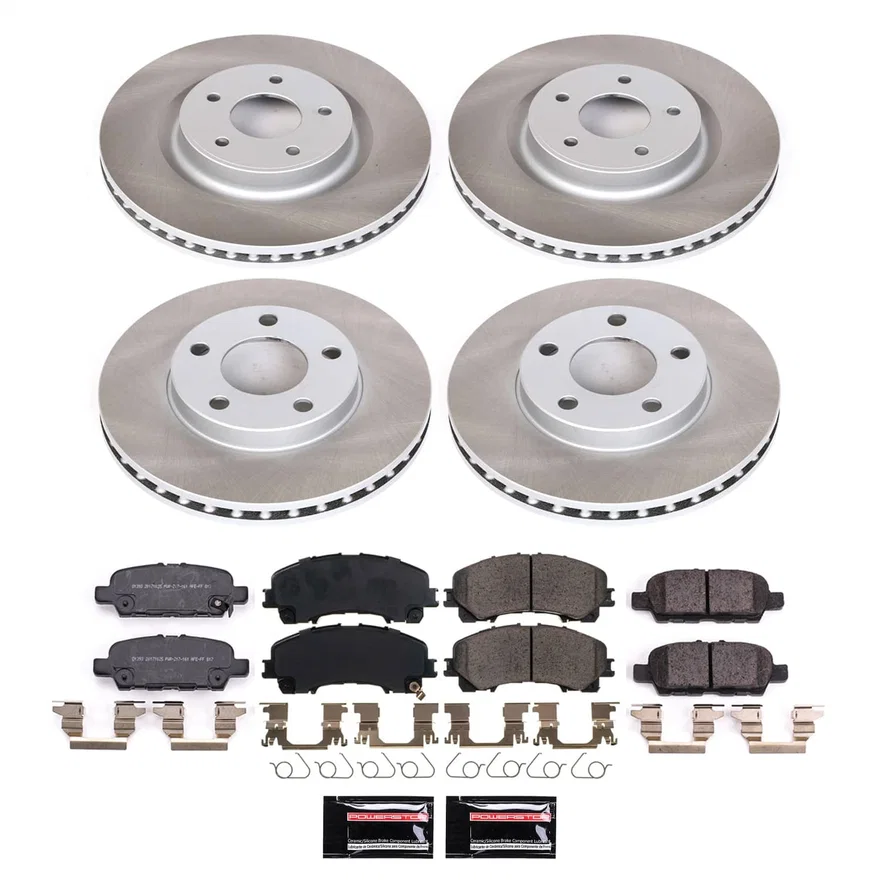 Front and Rear SEMI-COATED ROTOR KIT