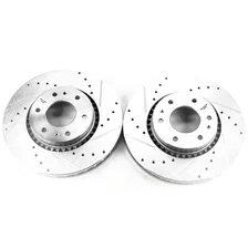 Front DRILLEDSLOTTED ROTOR PAIR image 2