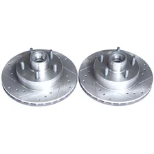 Front DRILLEDSLOTTED ROTOR PAIR image 2